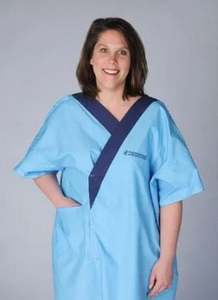 Blouses et chemises d'uniformes d'allaitement en coton bleu Vesbhusha pour femmes, usage hospitalier - Product Image 2