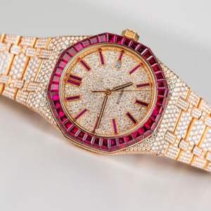 Reloj de Alta Calidad Personalizado con Diamantes Cultivados en Laboratorio, Reloj de Acero Inoxidable de la Mejor Calidad para Hombre - Product Image 3