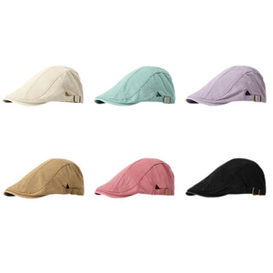 Wholesale Sports 100% Cotton <b>Flat</b> Cap Ear Flaps Warm Bulk Custom OEM Thermal Foldable Unisex Four Seasons <b>Hat</b> - Product Image 2