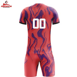 Uniforme de Fútbol Transpirable de Manga Corta con Logotipo OEM, Color Sólido, Tela 100% Poliéster, Calidad Premium para Hombre, Personalizado - Product Image 5