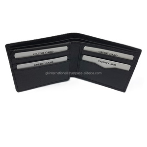 Nueva Cartera de cuero puro de tacto suave para hombre con monedero de bolsillo para monedas, monedero de cuero de vaca genuino plegable para hombre - Product Image 3