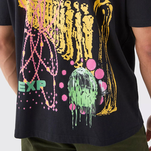Camiseta de algodón de alta calidad para hombre, camiseta extragrande de cuello redondo, OEM, camiseta de moda, 100% algodón. - Product Image 6