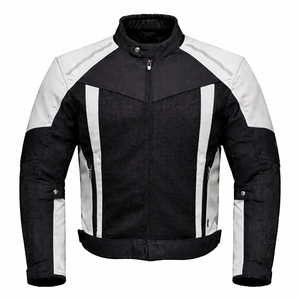 Chaqueta de Motocicleta Ventilada de Cordura, Ropa Deportiva Transpirable con Malla, Certificación CE, Lista para Equipar con Armadura, Reflectante, Tallas Grandes, Manga Larga - Product Image 1