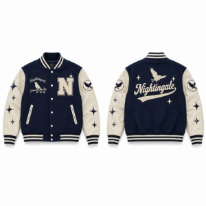 Vestes de baseball vintage personnalisées avec logo brodé en chenille sur le devant pour hommes, coupe-vent et respirantes - Product Image 6