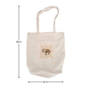 กระเป๋าผ้าฝ้ายคุณภาพพรีเมียม วาดลายช้างด้วยมือ ราคาไม่แพงจากอินเดีย - Product Image 2