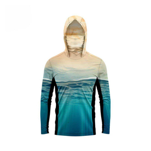 Men's Outdoor Fishing <b>Hoodie</b> Lightweight Performance Hooded Shirt with UPF 50+ <b>UV</b> <b>Protection</b> Quick Dry Breathable Fabric - Product Image 2