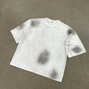 Camiseta de corte holgado y pesado para hombre, estilo vintage, con efecto lavado y corte cropped - Product Image 5