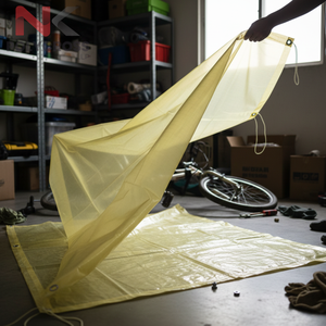 Bâche en PE légère 50 GSM en rouleau, imperméable et résistante aux UV, pour serres, stockage extérieur et applications de transport - Product Image 6