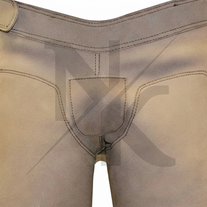 Luxury Durable Comfortable English Farrier <b>Apron</b> Chaps <b>Half</b>/Full Low Rise Genuine Leather Buckle Closure Equestrian Nafko - Product Image 2