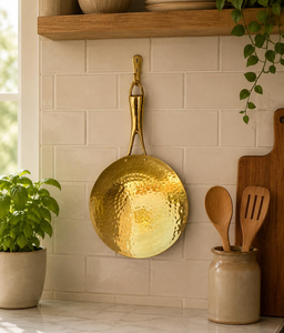 Sartén de latón para Roti Tawa, hecha a mano, de metal resistente, para cocinar Roti, Chapati, Paratha, Naan, panqueques, utensilios de cocina para restaurante - Product Image 2