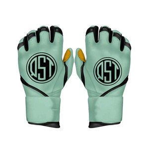 <b>OST</b> Split Finger Baseball Batting Gloves Full Finger Synthetic Non-Slip Hook And Loop Closure Adult Baseball Batting Gloves - Product Image 3