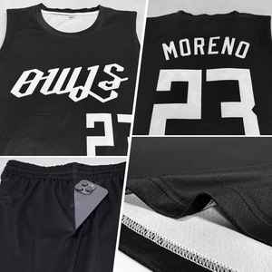 Custom Sublimated Basketball Uniform Men Red Black Mesh Sleeveless Breathable Polyester Team Name Print <b>Athletic</b> Fit - Product Image 4