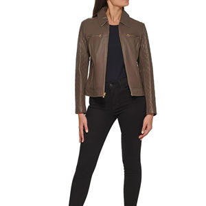 Chaleco de Seguridad de Piel de Vaca Tejida para Mujer, de Primera Calidad, Nuevo, Ajustable, Ecológico, Suave, Transpirable e Impermeable para Otoño - Product Image 1