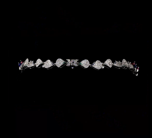 High End 30ct Lab Grown Diamond <b>Statement</b> <b>Necklace</b> Set 14k Gold Round Brilliant Near Colorless CVD Diamond Bridal Jewelry Gift - Product Image 5