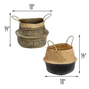 Seagrass <b>baskets</b> in custom colors and patterns Handmade <b>Storage</b> <b>Basket</b> Wholesale eco-friendly Made in Vietnam - Product Image 2