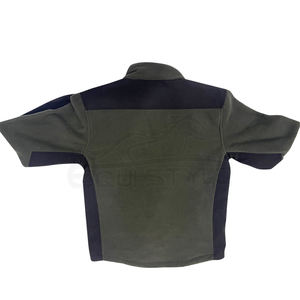Veste coupe-vent softshell verte grande taille à manches longues et col roulé, design personnalisé, pour la chasse, les voyages et les activités de plein air, pour hommes - Product Image 2