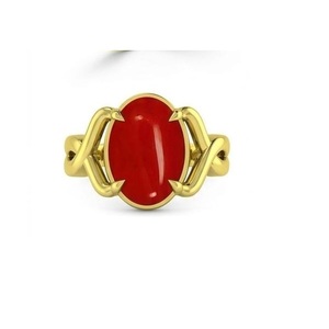 Most Selling Red Agate <b>Stone</b> Diamond <b>Ring</b> with Polished Oval Cabochon Gemstone and Elegant Gold Tone Setting <b>for</b> <b>Men</b> Women - Product Image 1
