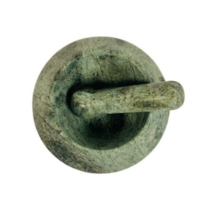 Ensemble mortier et pilon de sauge bol de meulage en pierre de granit naturel de 4 pouces pour les herbes épices cuisine fournisseur en gros - Product Image 3