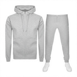 Unisex Sporty Tracksuit Set Color Blocking Full Length Zipper Fly Breathable Polyester Cotton Winter Windproof Eco-Friendly 2 1 - Product Image 2