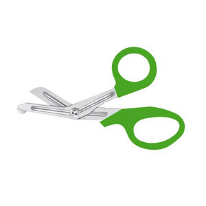 Ciseaux de traumatologie pour infirmières, premiers secours, 5,5 pouces, vert clair, acier inoxydable allemand, ciseaux médicaux pour bandages, urgence EMT - Product Image 2