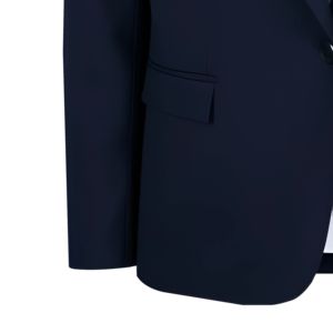 Customized Satin Blazer Full Sleeve Solid Color Turn-<b>down</b> Collar Single Breasted Patch Pocket Breathable Elegant Woven Polyester - Product Image 2