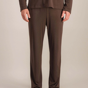 <b>Mens</b> <b>Pajama</b> <b>Set</b> Smooth Sleepwear Stylish Two Piece Lounge Clothing Comfortable Night Wear Home Outfit - Product Image 2