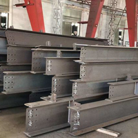 Poutre en H laminée à chaud pour la construction, acier structurel Q235B S355JR Grade 50, à large bord, longueur 6m-12m, idéale pour la soudure et le pliage