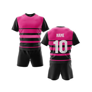 Meilleurs ensembles d'uniformes de rugby respirants, écologiques, antibactériens, avec logo personnalisé, qualité supérieure, 100 % polyester, best-sellers - Product Image 2