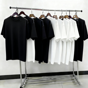 Premium 260gsm Heavy Cotton Blank T-Shirt Custom Logo <b>Acid</b> Wash Oversized Tee Men's Streetwear <b>Drop</b> Shoulder Plain Vintage Washe - Product Image 4
