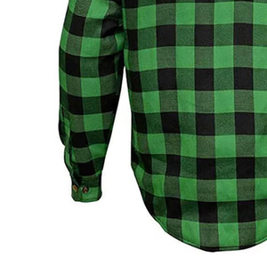 Chemise de travail en flanelle robuste pour homme, mélange de coton durable, vêtements de travail d'extérieur, chemise en flanelle pour homme - Product Image 6