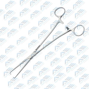 Schroeder Stille Tenaculum Forceps Fórceps de ginecología Puntas afiladas en forma de gancho Tenaculum Uterine Forceps - Product Image 2