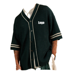 Single <b>Button</b> Machine-Made 7 GG Men's <b>Cardigans</b> - Product Image 1
