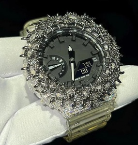 Reloj de Lujo para Hombre con Diamantes Moissanite de Alta Calidad, Estilo Hip Hop, Bisel con Incrustaciones de Piedras, Reloj con Incrustaciones Completas de Piedras - Product Image 3
