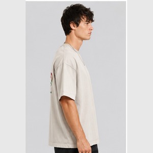 T-shirts en tricot surdimensionnés pour hommes entièrement personnalisés de haute qualité, manches courtes, streetwear, séchage rapide - Product Image 2