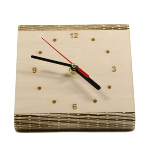 Birch Wood Modern Desk <b>Clock</b> | Handcrafted Minimalist Design Wholesale - Product Image 1