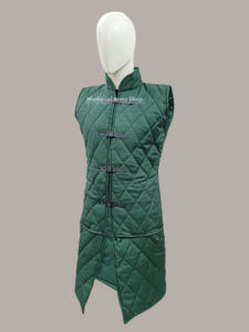 Gambesón Medieval Hecho a Mano, Chaqueta Larga sin Mangas, Acolchada de Algodón, Aketon, Armadura de Caballero de Batalla para Recreación Histórica - Product Image 4