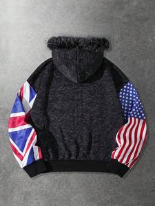 Sudaderas con capucha personalizadas con estampado gráfico y lavado ácido, de moda estadounidense, con MOQ bajo, proveedor mayorista, para hombre, de lujo, cortavientos, informales, con cremallera, para invierno - Product Image 4