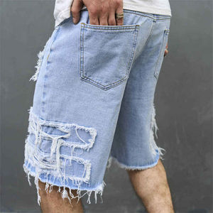Shorts en jean déchiré pour homme, style décontracté, respirants, pour l'été, de haute qualité - Product Image 3