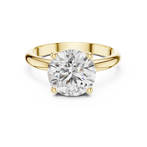 Anillo de Lujo Clásico con Diamante Cultivado en Laboratorio de 2.5CT, Corte Brillante, Chapado en Rodio, Oro Rosa de 18KT, para Compromiso, Boda y Eventos - Product Image 6