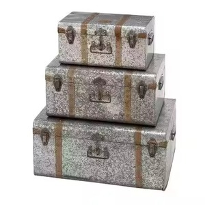 Caja de Almacenamiento Decorativa de Hierro con Acabado Brillante en Violeta, Estilo Moderno, para Recuerdos - Product Image 6