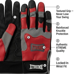 Gants de frappe de baseball professionnels, gants de frappe anti-humidité, légers, adaptés à l'entraînement en cage de frappe de baseball - Product Image 2