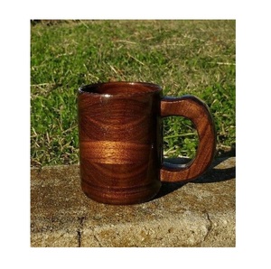 Eco Friendly Wooden Mug Handmade Solid Wood Coffee <b>Cup</b> Natural Finish Rustic Style Drinkware for Tea Coffee Juice - Product Image 3