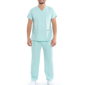 Factory Sale Premium Quality Medical <b>Scrub</b> Suit Best Selling 100% Cotton Customizable <b>Scrub</b> <b>Sets</b> for Hospital Use - Product Image 1