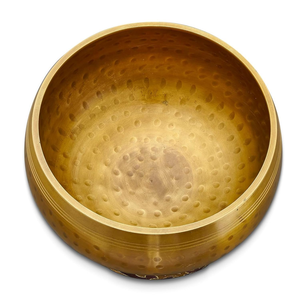 Cuenco tibetano artesanal para meditación con mazo de madera, cuenco de sonido metálico tradicional para meditación, yoga y relajación. - Product Image 4