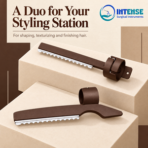 Ensemble de rasoirs professionnels pour barbier – Outils de précision pour la coupe, le façonnage, l'effilage et le coiffage des cheveux – Instruments chirurgicaux intensifs - Product Image 1