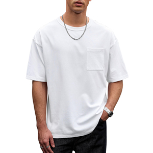 เสื้อยืดโอเวอร์ไซส์ผ้าฝ้าย 100% น้ำหนักเบาสำหรับผู้ชาย ทรงหลวมใส่สบาย กำลังเป็นที่นิยม เสื้อยืดโอเวอร์ไซส์ที่ดีที่สุดสำหรับผู้ชาย - Product Image 1