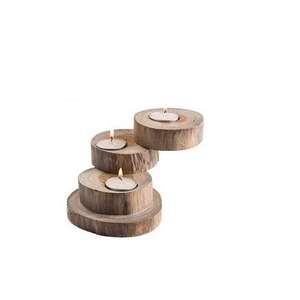 Porte-bougie carré en bois pour mariages, événements festifs et fêtes – Support à bougie tendance de haute qualité pour la décoration intérieure et les tables - Product Image 5