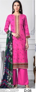 Les dernières créations de shalwar kameez pakistanais de marque pour femmes, en coton/lawn, imprimés. - Product Image 2
