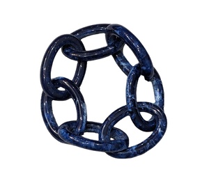 Servilletero de resina con eslabones de cadena de calidad superior con efecto de mármol, servilletero de color personalizado de diseñador para decoración de mesa de fiesta - Product Image 3