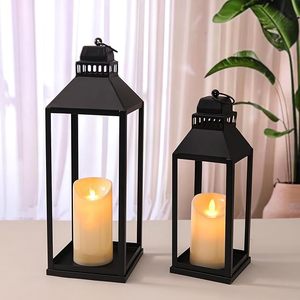 Eco Friendly Kitchen <b>Table</b> Metal Lantern Candle Holder For Home Decoration With Stylish And Modern Design - Product Image 1